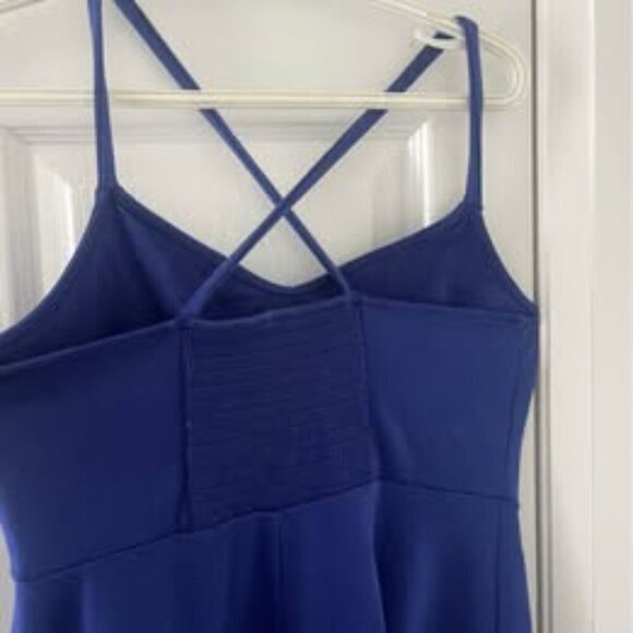 Blue V Neck Summer Dress Size Small - Picture 5 of 5
